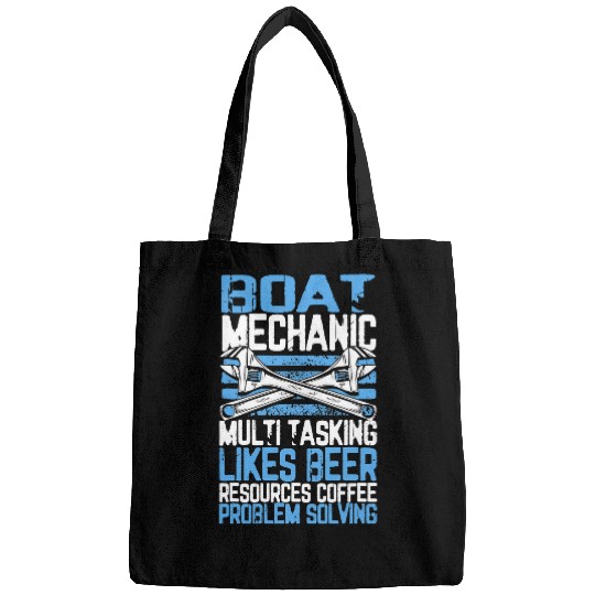 Boat Mechanic Multi Tasking Problem Solving Beer Coffee Bags