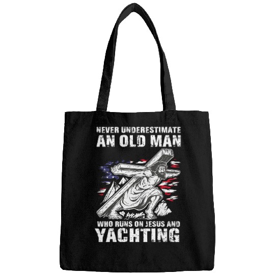 Mens Yachting Dad Christian Boat Grandpa Bags