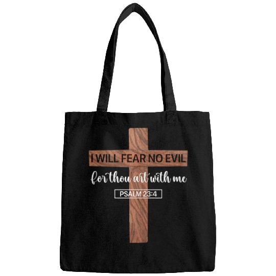 I Will Fear No Evil Psalm 23 From the Book of Psalms 23 4 Bags