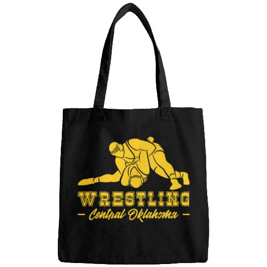 Wrestling Central Oklahoma with College Wrestling Graphic Bags