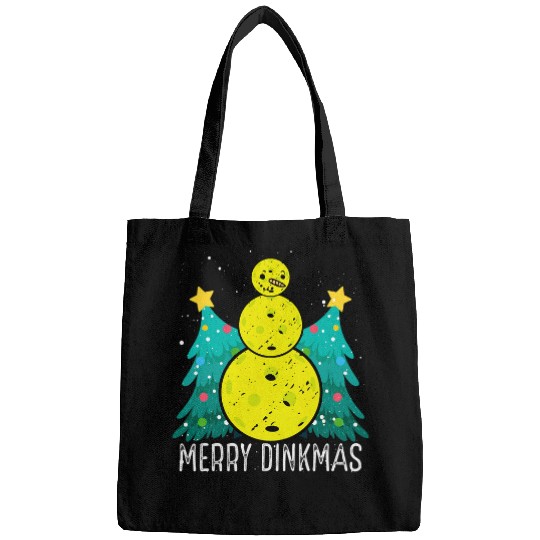 Merry Dinkmas Christmas Lights Snowman Sports Enthusiast 3 Bags