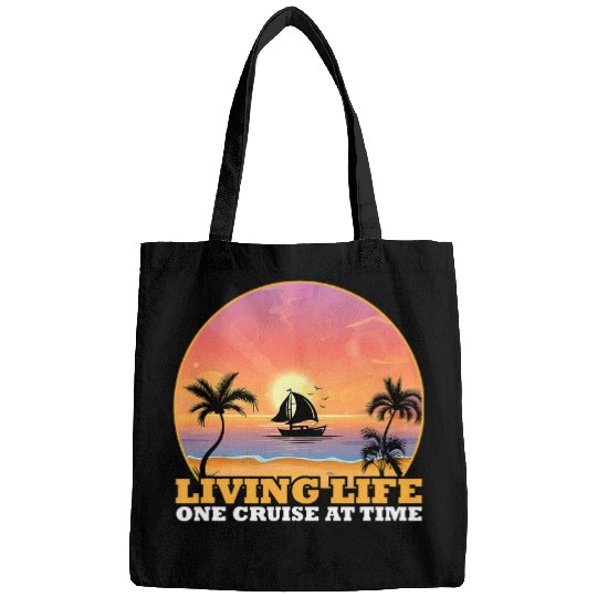 Boat Cruising The World Living Life One Cruise At A Time Bags