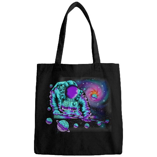 Mens Astronaut Pool Player Astronomy Galaxy Billiard Player Bags