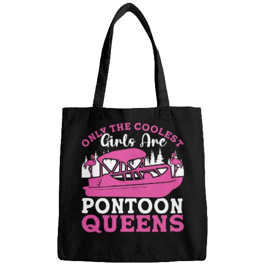 Pontoon Queen Pontooning Pontoon Boat Life Flatboat For Girl 10 Bags