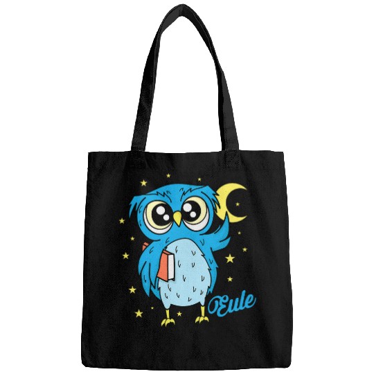 Sleep type Owl nocturnal diligent study Book Bags