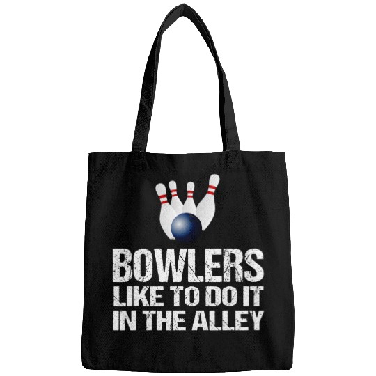 Do It In The Alley Bowler Gift Funny Bowling Bags