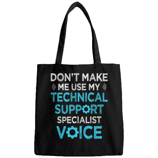 Technical Support Specialist Funny Computer Geek Help Desk Bags