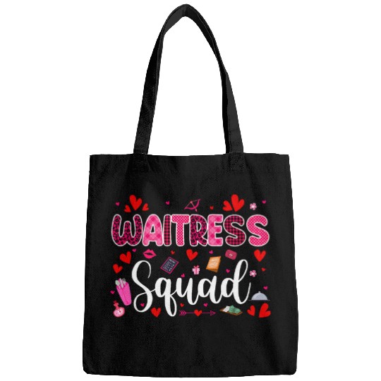 Waitress Squad Cute Tools Hearts Costume Valentines Day Bags