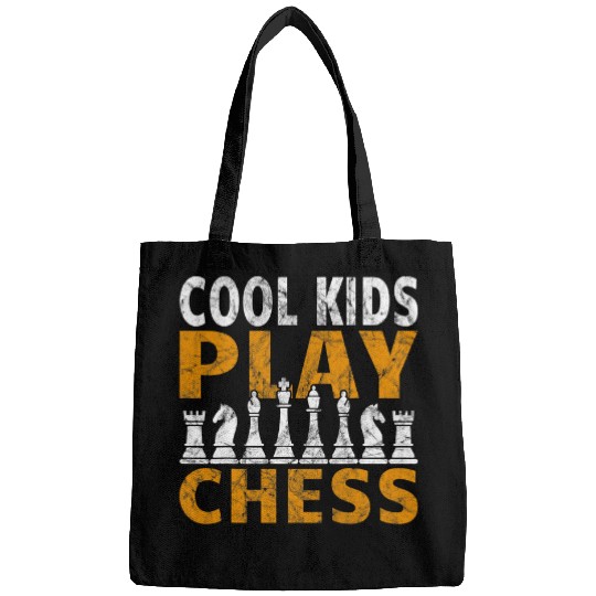 Cool Kids Play Chess Chess Club Chess Lover Chess Player Bags