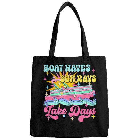 Boat Waves Sun Rays Lake Days Summer Vacation Hawaii Beach 2 Bags