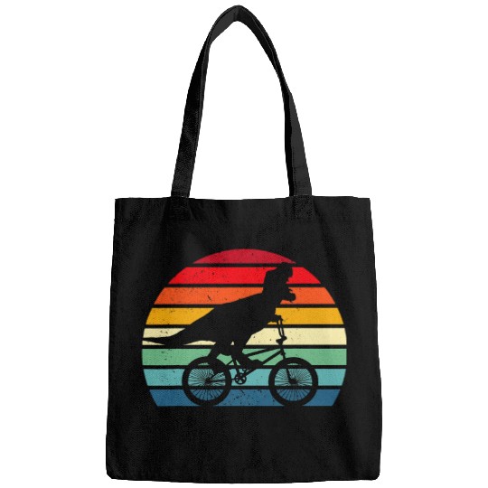 Cute Retro Boys T Rexs Dinosaur BMX Biking Bike Rider Riding Bags