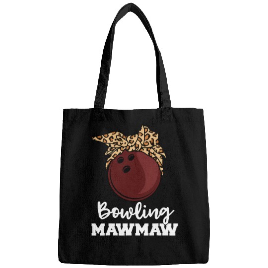 Bowling MawMaw Funny Bowling Player Maw Maw Leopard Bags