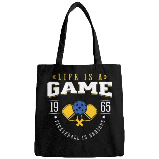 Funny Pickleball Pun Pickleball Is Serious II Bags