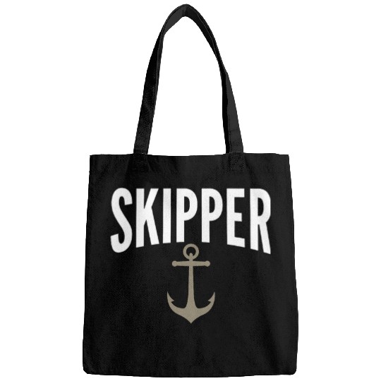 Skipper Novelty Sailing Graphic Print for Unisex Bags