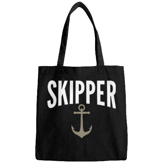 Skipper Novelty Sailing Graphic Print for Unisex Bags