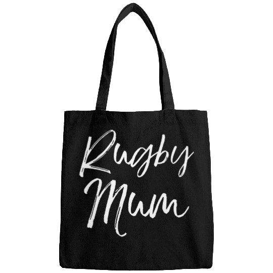 Cute Rugby Mom Quote Mothers Day Gift from Son Rugby Mum Bags