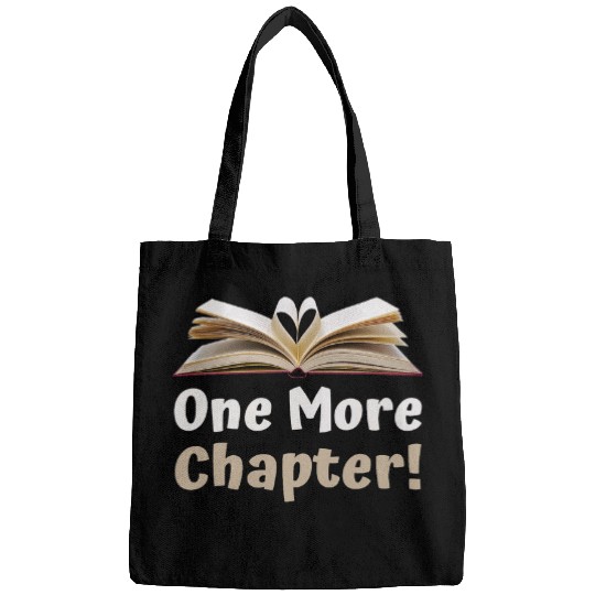 One More Chapter Book Lover Reader Reading Teacher Bags