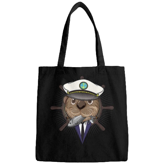 Otter Sailing Lover Boat Captain Wildlife Animal Bags