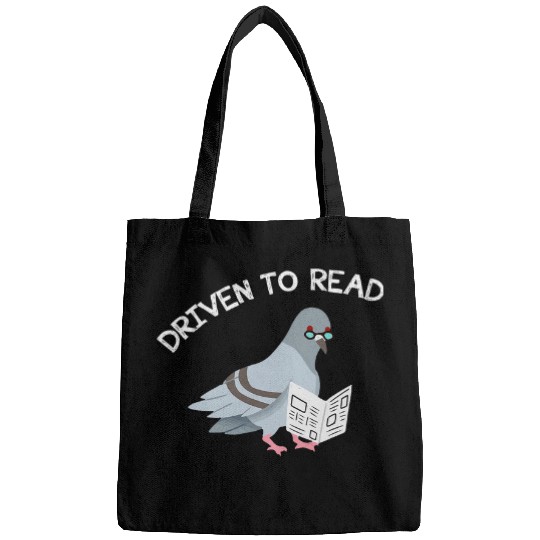 Driven Read Bird Library Reading Books Reader Funny Bags