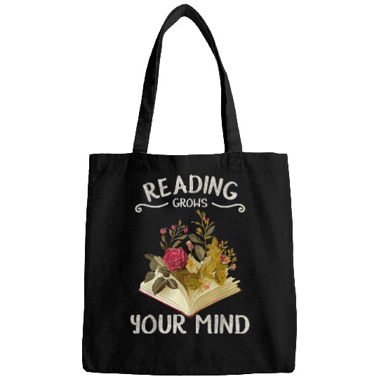 Garden Reading Funny Wildflowers Book Reading Bags