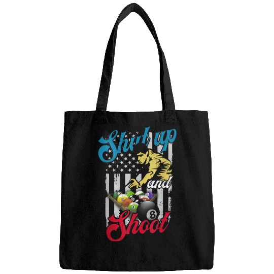 Shut Up and Shoot Billiard 8 Ball Pool Player Bags