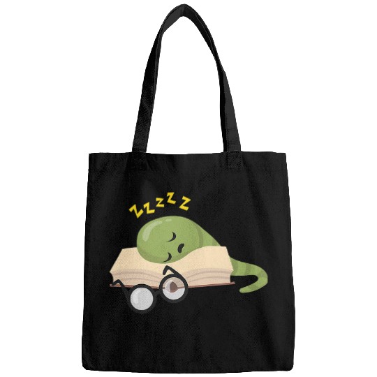 Sleeping Bookworm Reading Bookworm Book Bags
