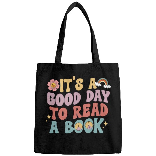 its good day to read book library reading lovers Bags