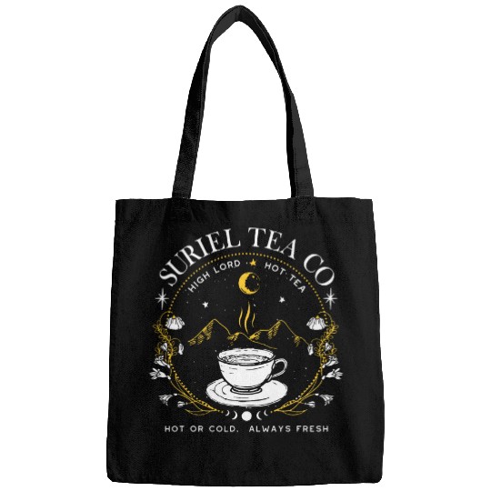 Suriel Tea Co Hot Or Cold Always Fresh Reading Book Lover Bags