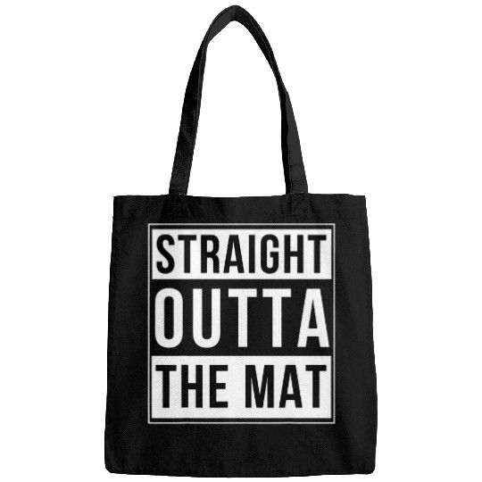 Straight Outta The Mat Funny Jiu Jitsu Wrestling Grappling Bags
