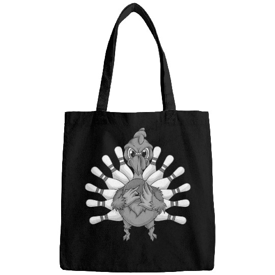 Cool Turkey Bowling Pin Feathers Funny Thanksgiving Gift 3 Bags