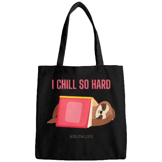 Sloth Sleeping Under A Book Funny Weekend Mode Bags