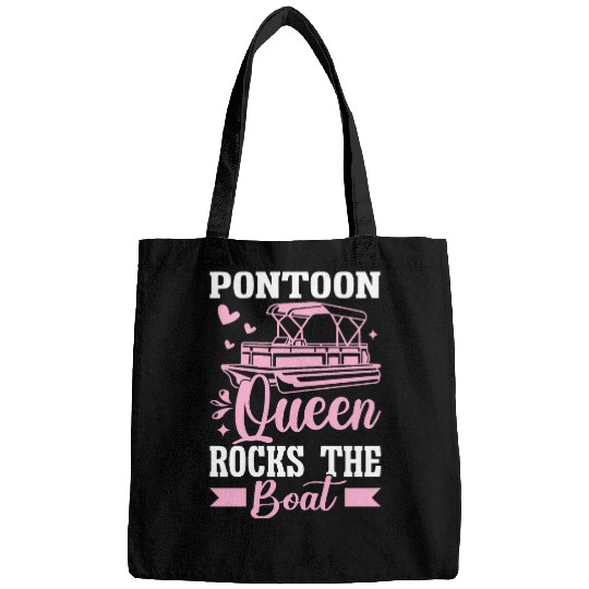 Pontoon Queen Pontooning Pontoon Boat Life Flatboat For Girl 12 Bags