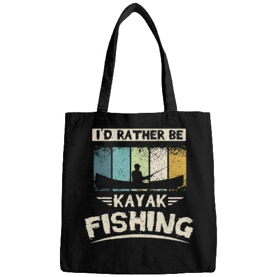 Id rather be kayak fishing Bags