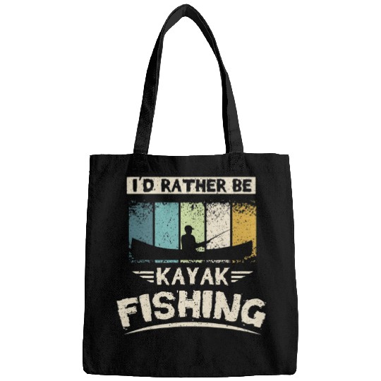 Id rather be kayak fishing Bags