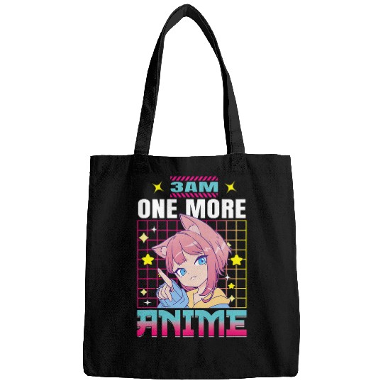 Funny Kawaii Japan Anime Lover 3 Am One More Anime Bags