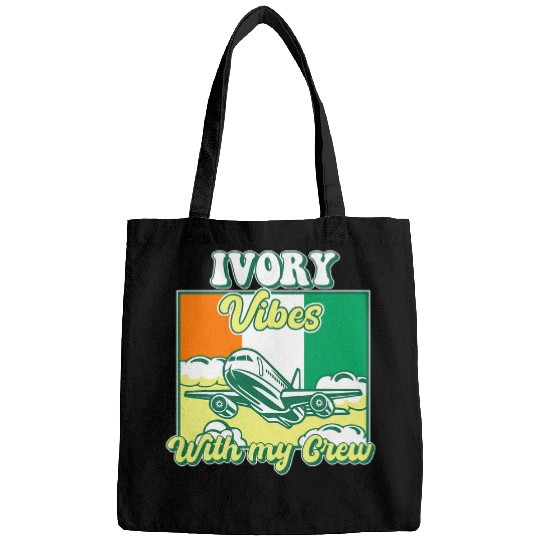 Ivory Vibes With My Crew Travel Ireland Bags