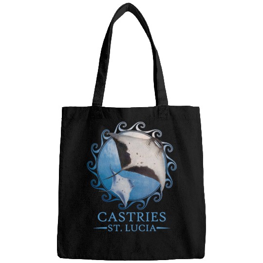 Castries St Lucia Stingray Manta Ray Ocean Animals Bags