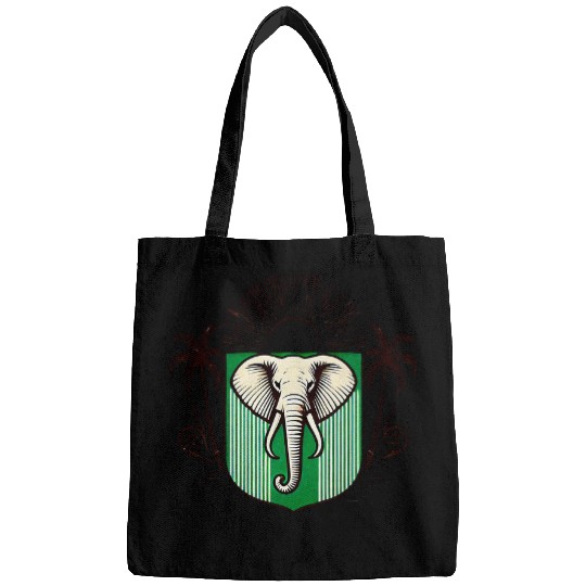 Ivory Coast Ivorian Elephant Flag Wear 2 Bags