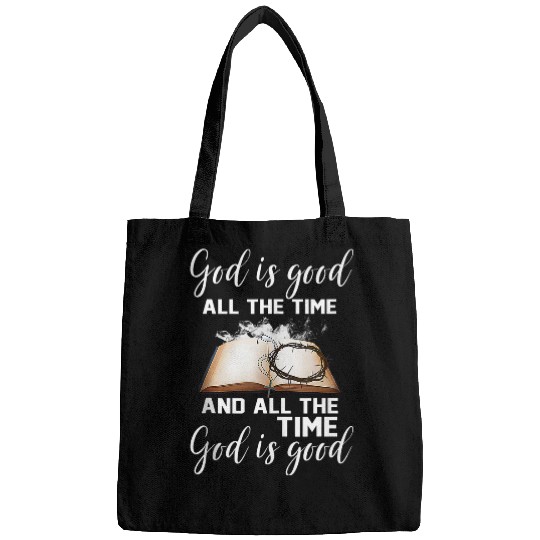 God Is Good Funny Cross Book Lover Jesus Women Men Bags