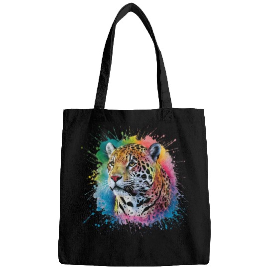 jaguarss Men Woman Colorful Watercolor jaguarss Bags