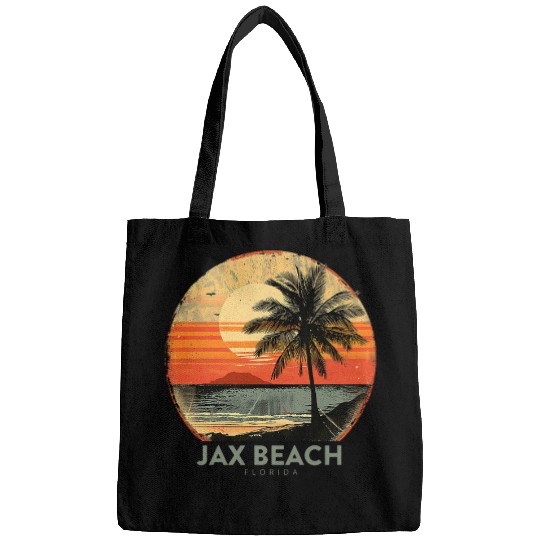 Jax Beach Florida Vacation vintagess Jacksonville FL Holiday 1 Bags