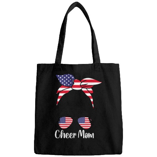 Cheer Mom USA Flag Bags