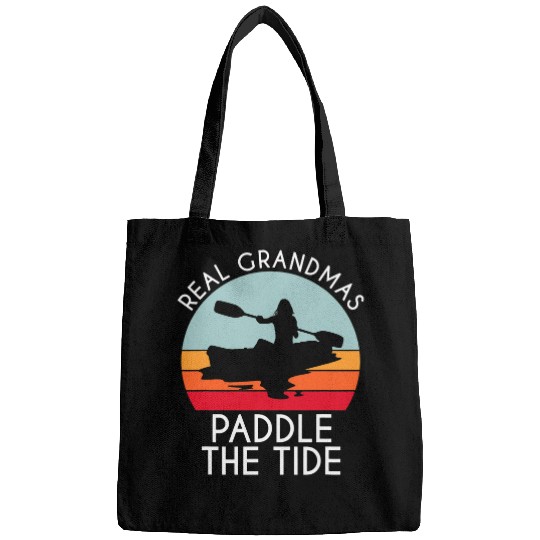 Paddle Boat Kayak Real Grandmas Paddle The Tides Bags