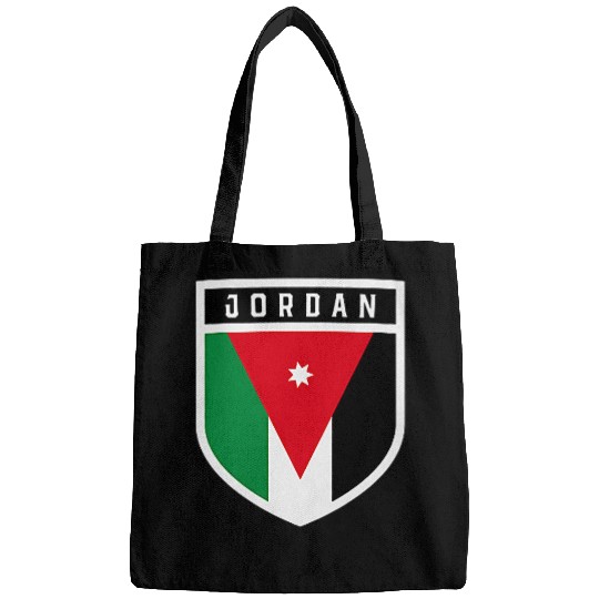 Jordanian Flag Shield Classic Pocket Badge Style Bags