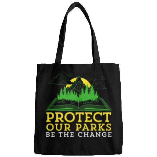 Protect Our Parks Be The Change Nature Book Environment Bags