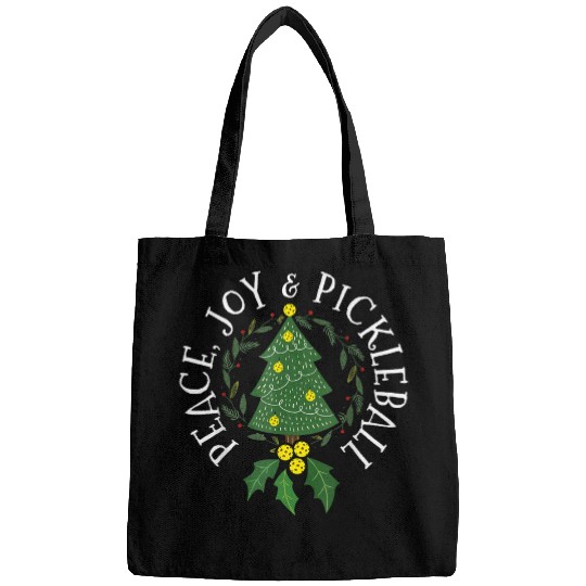 Peace And Joy Christmas Tree Pickleball Bags