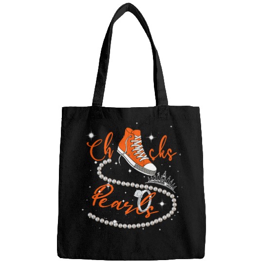 Orange Chucks and Pearls Bags