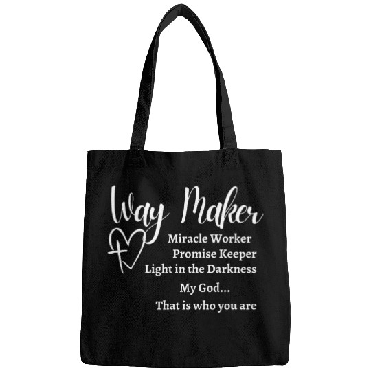 Way Maker Miracle Worker Promise Keeper Christian Jesus Bags