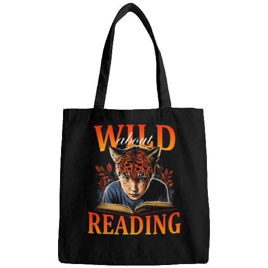 Wild About Reading Cute Teacher Students Kids Youth Bags