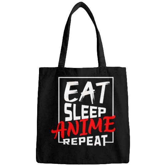 Eat Sleep Anime Repeat Gift For An Otaku Manga Cosplay Bags